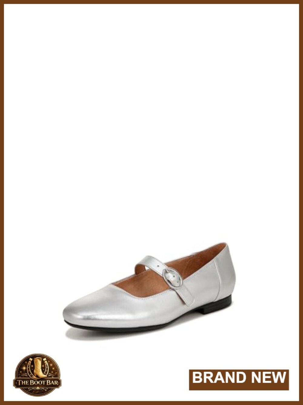 Naturalizer Kelly Mary Jane Leather Ballet Flat Round Toe Buckle Comfort